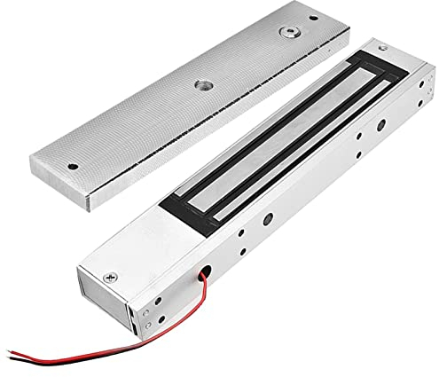 ventouse magnétique , Serrure électromagnétique Magnétique DC 12V 280KG , Serrure Magnétique électrique à Porte Unique avec Lumière LED , Serrure de Porte Magnétique électrique