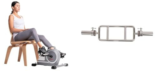 Sunny Health & Fitness Fahrrad für unter den Schreibtisch SF-B020026 + 86cm Olympische Trizepsstange OB-34