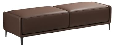 Bettbank Moderne Bettbank, Schuhbank aus Leder for den Eingangsbereich, gepolsterte Aufbewahrungsbank, for Schlafzimmer, Wohnzimmer, Ankleidezimmer zur Mehrzwecknutzung Schlafzimmerbank ( Color : 06 ,