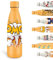 Grsta Gourde, 500ml Gourde Isotherme, Gourde Personnalisée Sans BPA, Gourde Enfant anti Fuite Froid&Chaud, Double Paroi Isolante, Gourde Reutilisable pour l'École, Bureau, Voyage, Sports, Jaune