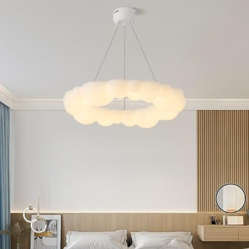 GUANSHAN Blase Wolke Pendelleuchte LED Wolken Deckenleuchte Kronleuchter Cartoon Wolke Pendellampe Deckenlampe Deckenleuchte für Schlafzimmer, Kinderzimmer