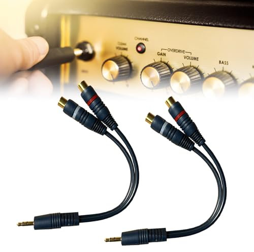 Câble Cinch Répartiteur Audio Adaptateur Câble Y RCA,20CM Câble RCA vers JACK,1 Mâle à 2 Femelle RCA Câble,Câble RCA Répartiteur Audio Adaptateur Câble Y Cinch,pour Caisson Basses,Phono,AV,Audio