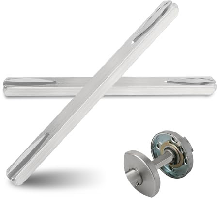 2 Stück Türgriff Spindelstange, Vierkantstift 8mm x 100mm, Verzinkter Stahl Ersatz Vierkantstift, Türbeschlag Vierkant Stift, Befestigungsstift Türgriff Stahl Spindelstange Massivstahl
