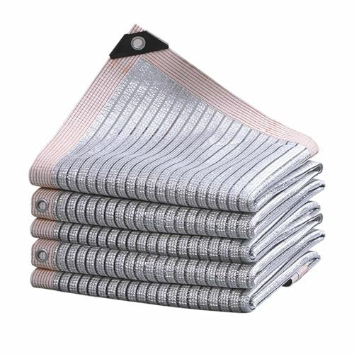 Rete ombreggiante in alluminio, 8 x 10 m, 75%, per protezione dagli agenti atmosferici e tettoia a vela.