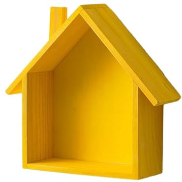 Holzbox Hausform | Regalbox Hausform | Wandregale In Hausform | Setzkasten Haus | Wanddekoration Kinderzimmerregal Zur Stilvollen Aufbewahrung Präsentation Von Spielzeug Dekorationsgegenständen