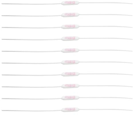 YINETTECH 10PCS Fusibile di Temperatura Resistivo 250V 2A P1-F Fusibile Termico Limite Temperatura 102°C Rilevamento di Prodotti Elettrici Domestici o Industriali