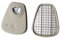 Una Coppia di Cartucce per Filtro per Filtro a Copertura a Gas 6001, Cartuccia Chimica a Carbone Attivata per 6800 7502 6200, Facile da Installare, Leggero e Portatile,