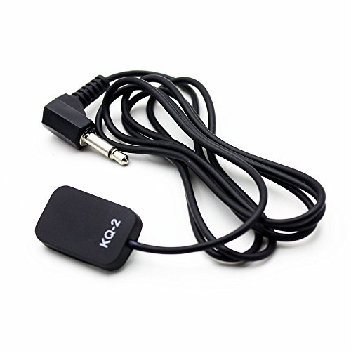Mtlavish KQ 2 Piezo Pickup Wandler mit Lautstärkeregler Controller und Tuner Ideal für Streichinstrumente wie Gitarre Violine Banjo Mandoline und Ukulele Schnelle Sound und Einfache Installation Passi