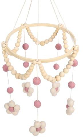 Huxibai Bett Mobile - Beruhigende Spieluhr - Klingelspiel Mit Glöckchen Dekoration Zum Aufhängen über Babybett Stubenbett Beistellbett Kinderzimmer