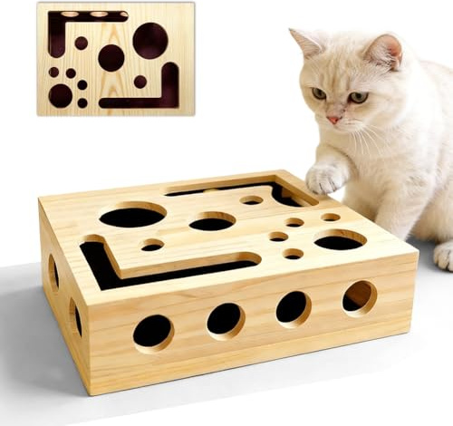 Giocattolo con Lima per Unghie per Gatti, Tavola per La Cura Delle Unghie e Giocattolo Interattivo da Graffiare per Gatti, 30x25 cm Giocattolo Arricchente per Gatti Domestici