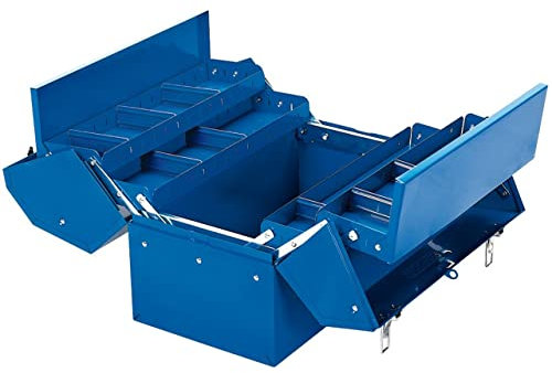 Draper 48566 Barn Tool Box with 4 Cantilever Trays, 460mm , Blue