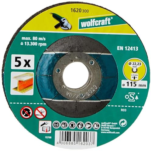 wolfcraft Cutting Disc for Metal, depressed centre I 1620300
