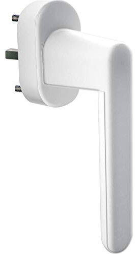 Schellenberg 46505, Weiß Fenstergriff mit Alarmfunktion, auch passend bei Balkon-und Terassentüren, Stift, 32 mm Stiftlänge