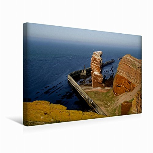 Premium Textil-Leinwand 45 x 30 cm Quer-Format Die Lange Anna auf Helgoland | Wandbild, HD-Bild auf Keilrahmen, Fertigbild auf hochwertigem Vlies, Leinwanddruck von Martina Berg
