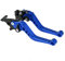 Keenso 2 Stück Kupplungshebel, Hauptbremszylinder für Motorrad, Universal, aus Aluminiumlegierung (Blau)
