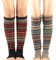 Durio Stulpen Damen Lange Winter Beinwärmer Gestrickt Verdicken Beinstulpen Böhmen Schwarz u. Khaki