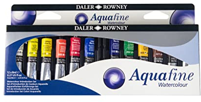 Daler Rowney Aquafine - Set peinture aquarelle 12 tubes 8ml - Introduction