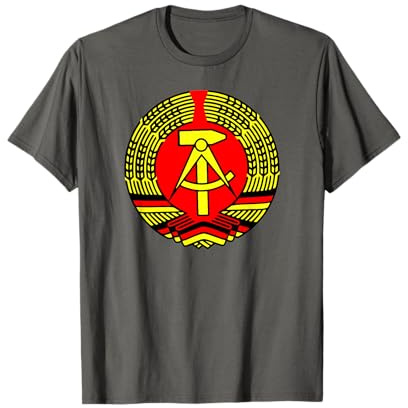DDR Shirt Flagge Hammer und Zirkel tshirt Geschenkidee T-Shirt
