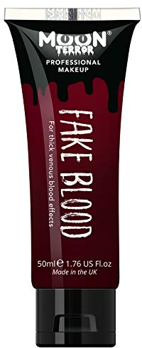 Lune Terreur Faux Sang ProFX | Maquillage SFX pour Halloween Vampire Zombie Theater | Maquillage à effets spéciaux, rouge, 50 ml (paquet de 1)