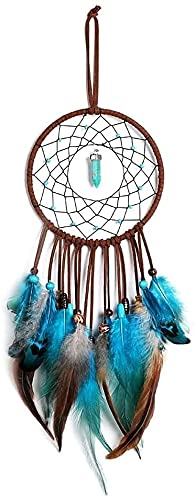 Lerkely Feder Dreamcatcher, Traumfänger Handgefertigt Dreamcatcher Handgefertigt für Wandbehang Wohnkultur Ornamente Handwerk