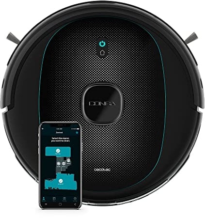 Cecotec Robot Aspirador y Friegasuelos Conga 5290 Ultra. Tecnología Láser, Friega, Aspira y Barre, Cepillo Jalisco, RoomPlan 2.0. 2700 Pa. App con Mapa Interactivo, Autonomía 150 min