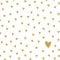 20 Servietten Kleine Herzen gold | Liebe | Hochzeit | Tischdeko 33x33cm