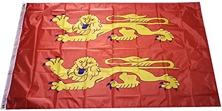 Stormflag Drapeau Normandie 90x150cm Drapeau Basse-Normandie 3x5ft en polyester 90g/m2 avec œillets et Double couture