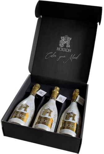 HOXXOH - Champagne Brut - Bottiglie Cuvee Uniche E Preziose GOLD Carton of 3 Bottles