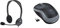 Logitech Stereo Headset H111 On Ear Headset, Grey Detachable & Logitech Wireless Mouse, Swift Grey