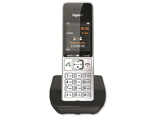Gigaset Comfort 500 analoges Telefon, Silber/schwarz