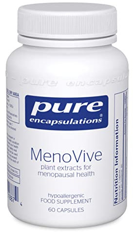 Pure Encapsulations MenoVive - Menopausal Health and Comfort - Phytoestrogens with Ashwagandha, Rhodiola & Maca Extracts - 60 Capsules