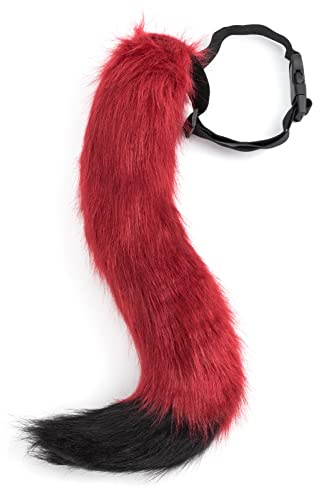 DRESHOW Fuchspelzschwanz Cosplay Kostüm Party Super riesiger flauschiger Schwanz für Damen