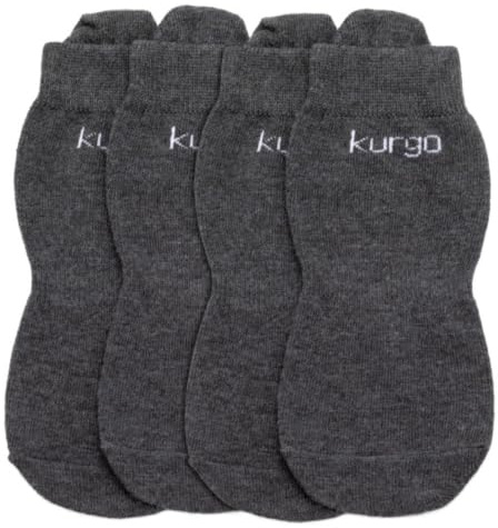 Kurgo Blaze Hundesocken - Verbesserung der Passform von Hundeschuhen - Leitet Feuchtigkeit ab - Weiches Stretchmaterial - Zwei Kompressionszonen - Bedeckt die Afterkrallen - Leicht anzuziehen - L