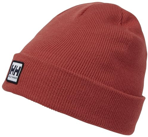Kinder Unisex Helly Hansen K Urban Cuff Beanie, Rot, 49/50