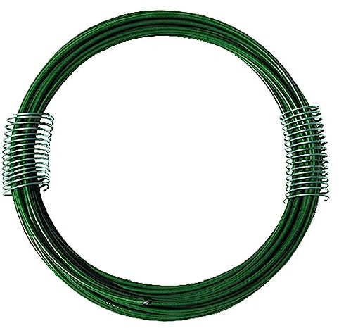 10PZ MATASSINA FILO FERRO PLASTIFICATO N. 4 mm 0,9 mt 30