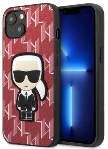 Karl Lagerfeld KLHCP13MPMNIKPI Hülle für iPhone 13 6,1 hardcase rot Monogram Ik