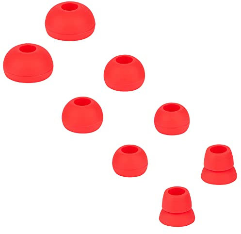 WKYMY Almohadillas de repuesto de silicona compatibles con auriculares Powerbeats 1/2/3 inalámbricos Beats by Dre, 4 pares de tapones para auriculares