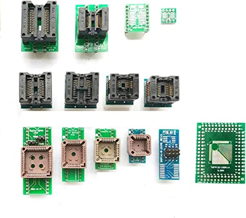 XGOIENZI 14pcs SOP scoket MCU Test Socket Programming Adapter ic chip avr Programmer for Programmer Xgecu T48 T56 TL866ii Plus RT809H RT809F EZP Universal Pro