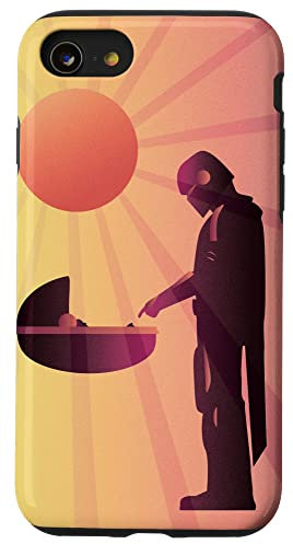 Star Wars The Mandalorian and The Child Sunset Silhouette Case for iPhone SE (2020) / 7 / 8
