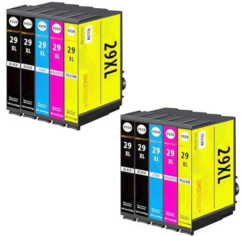 Amaprint XL Patronen kompatibel mit Epson 29 XL / 29XL passend für XP-235 XP-245 XP-247 XP-255 XP-332 XP-335 XP-342 XP-345 XP-352 XP-355 XP-432 XP-435 XP-442 XP-445 XP-452 XP-455 (10 Druckerpatronen)