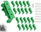 Lhbwhiz 20 Stück(10 Sätze) Hutschienen Adapter Set,Leiterplatte Installation Halter,PCB DIN Schiene Installationadapter,Installationhalterung Halter-Clip mit 40 Schrauben,für 35mm hutschienenhalter