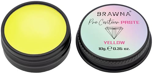 BRAWNA - BRAWNA PRO CONTOUR Gelbe Kartierungspaste zum Messen von Augenbrauen und Lippen - Gelber Concealer für PMU, Eyebr