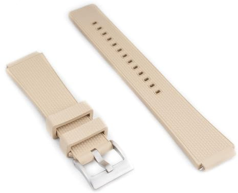 StrapHabit Ersatz-Uhrenarmband für Q Timex TQ18 FKM, Gummi, Schnellverschluss, passend für 36 mm, 38 mm, 40 mm, M79, GMT, Chronograph, Schnellverschluss-Uhrenarmband, 18 mm