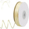 qingmeng Satinband Creme, 91m Geschenkband Beige Breit, 3mm Schleifenband Creme, Geschenkband Hochzeit Stoff, Beige Geschenk Band Geschenkbänder für Taufe Geburtstag Deko Geschenkverpackung