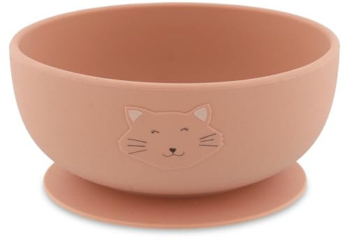 Trixie Bol en Silicone avec Ventouse Mrs. Cat – Gamelle antidérapante pour bébé – Base d'aspiration puissante pour des Repas sans désordre – Doux, Durable et Facile à Nettoyer – Parfait pour Le