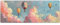 Gaming Mauspad Clouds Mauspad XXL 900 x 400 x 3mm XXL Mousepad Heißluftballons Mauspad Gaming Zubehör mit Anti Rutsch Basis Mouse Pad Wasserdicht und Langlebig für Maus und Tastatur, Home Decor