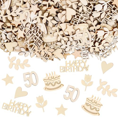 KOBOKO Konfetti 50 Geburtstag Deko, 120 Stück Tischdeko 50 Geburtstag Frauen Männer, Streudeko 50. Geburtstag, Konfetti Streudeko Geburtstag, Geburtstagsdeko 50, Confetti Deko 50 Geburtstag