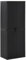 KOIECETA Gartenschrank Kunststoffschrank Haushaltsschrank Spindschrank Schrank Spind Terrassenschrank Balkonschrank Schwarz 65x45x172 cm PP Rattan