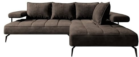 Friderik Ecksofa MONTELLA L – Eleganter Komfort mit elektrischer Schlaffunktion (Aphrodite 7, Rechts)