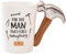 Cadeau de fête des pères pour papa, tasse cadeau avec poignée marteau, tasse à café pour père, tasse à café amusante en céramique, cadeau de Noël, fête des pères, 400 ml